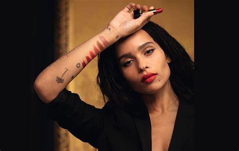 zoe kravitz makeup ysl|zoe kravitz satiny shade.